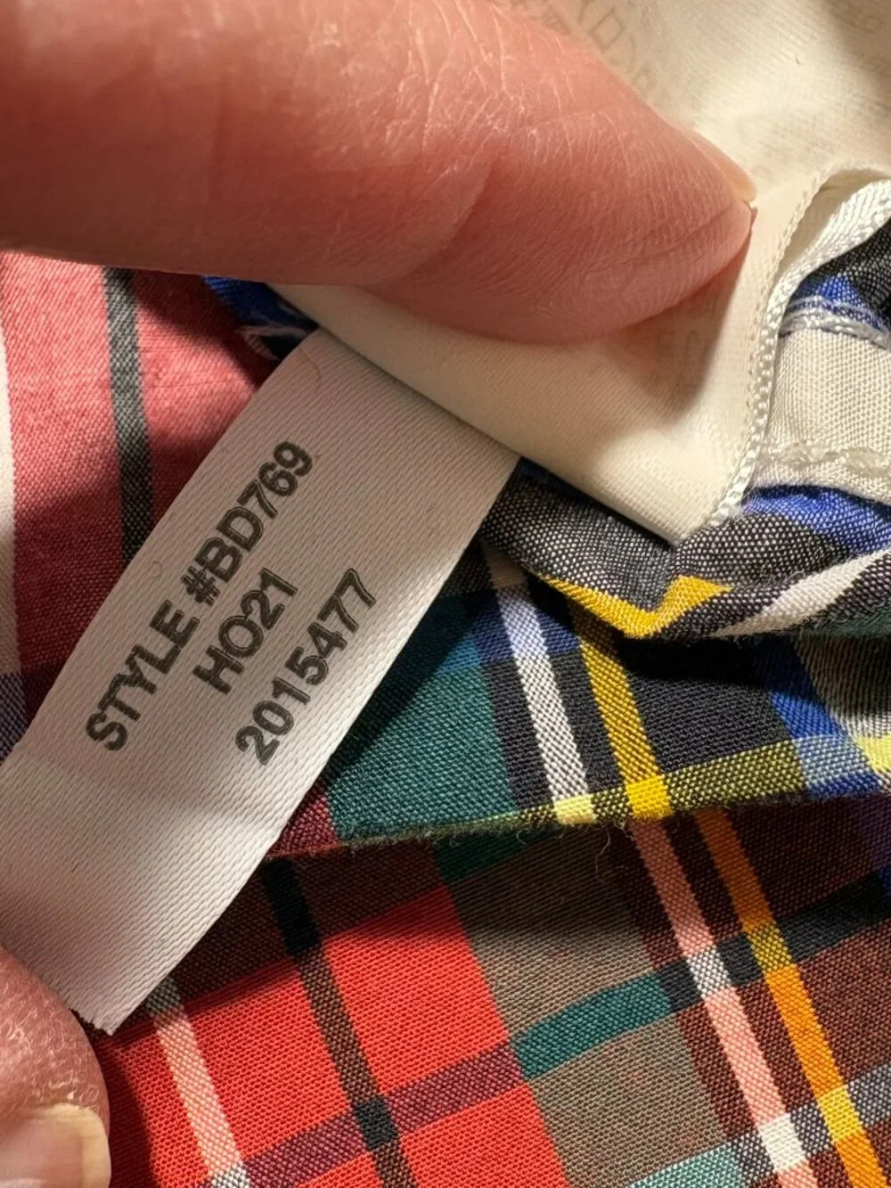 J.Crew Secret Wash Plaid Shirt Cotton Poplin Button Down - Men’s Small